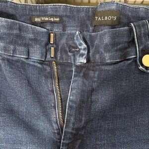 Talbots Flare Wide Leg Jeans - Classic Blue